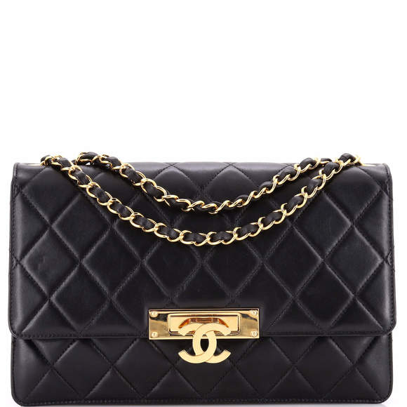 Chanel Large Golden Class Flap Bag Quilted Lambskin - Picture 1 of 8